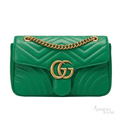 Gucci GG Marmont Shoulder Bag – Vibrant Green - View 1