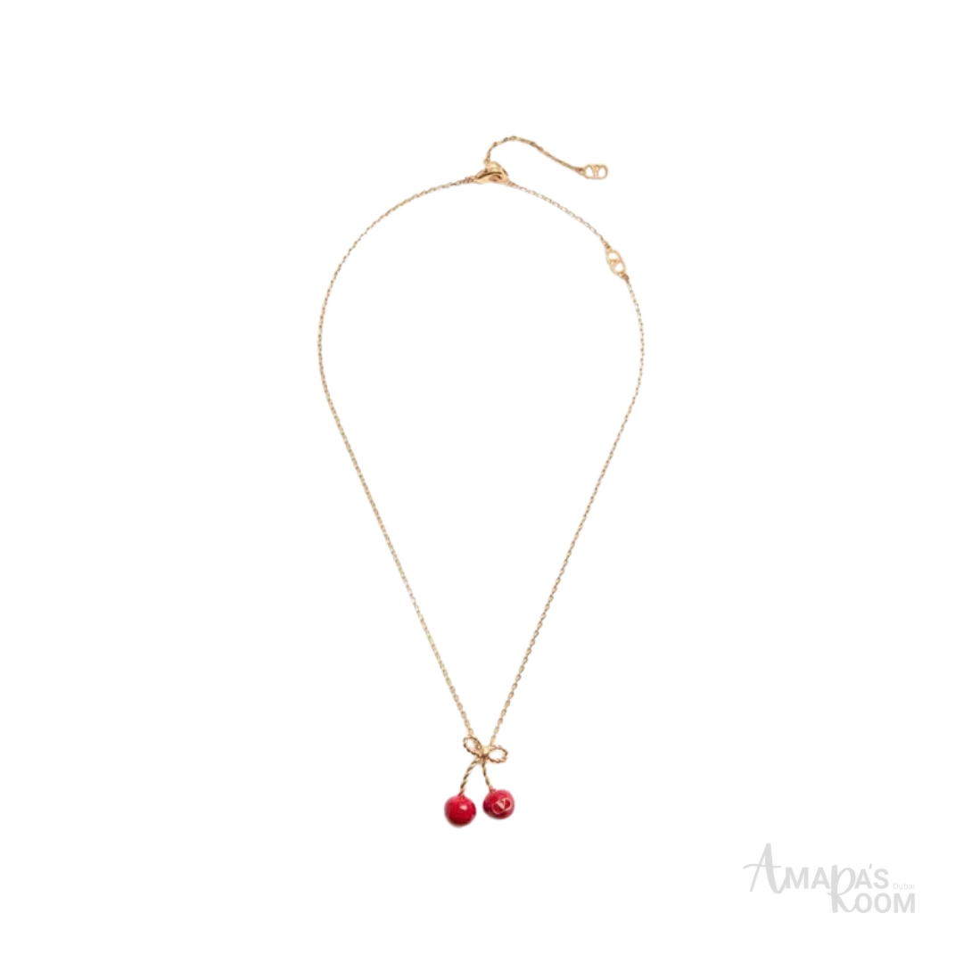 Valentino Jewelry | Cherryfic Enamel Necklace