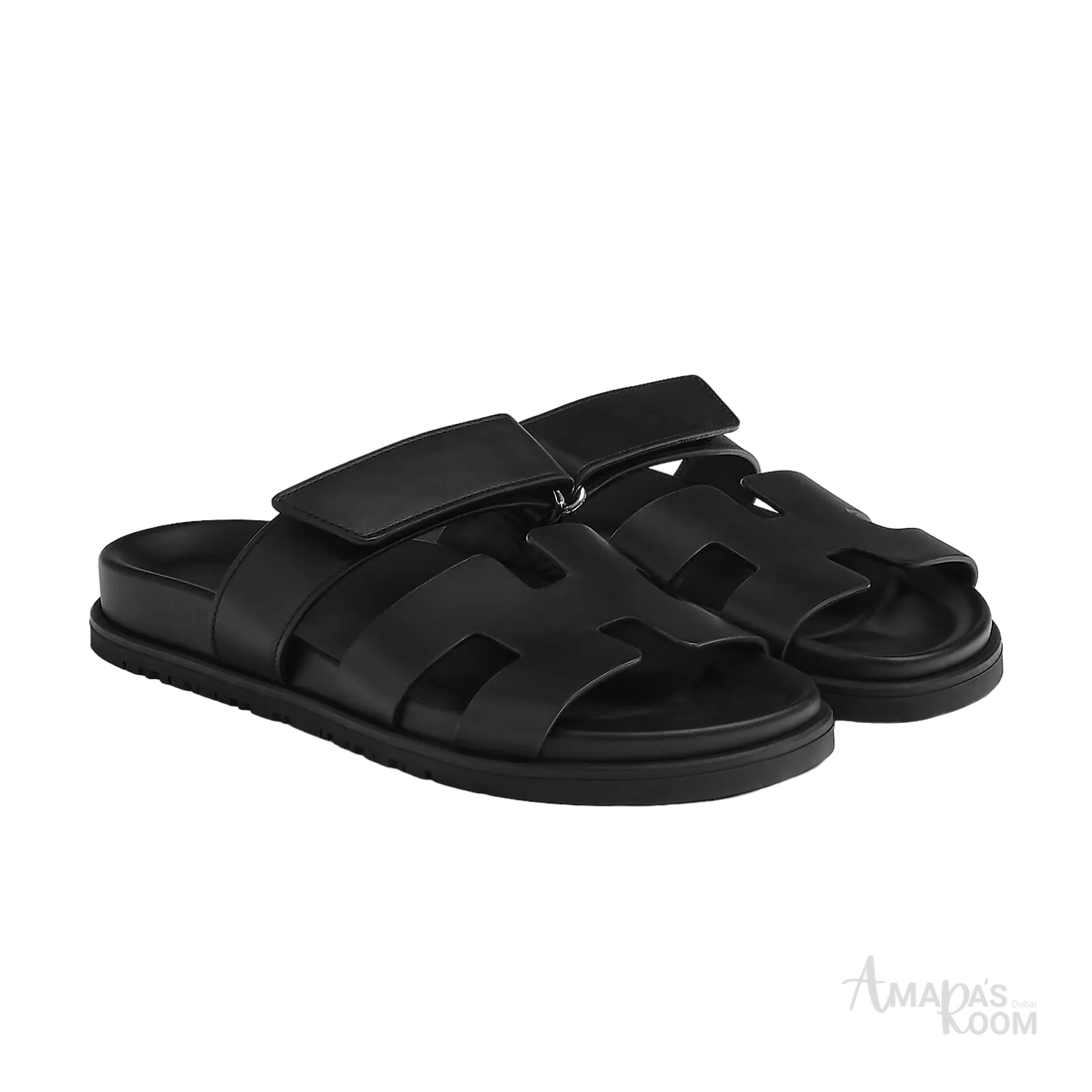 Hermès Chypre Sandals – Noir - View 1