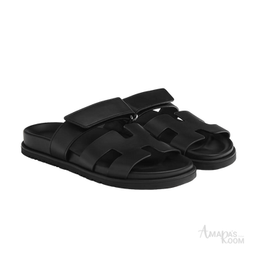 Hermès Chypre Sandals – Noir - View 1