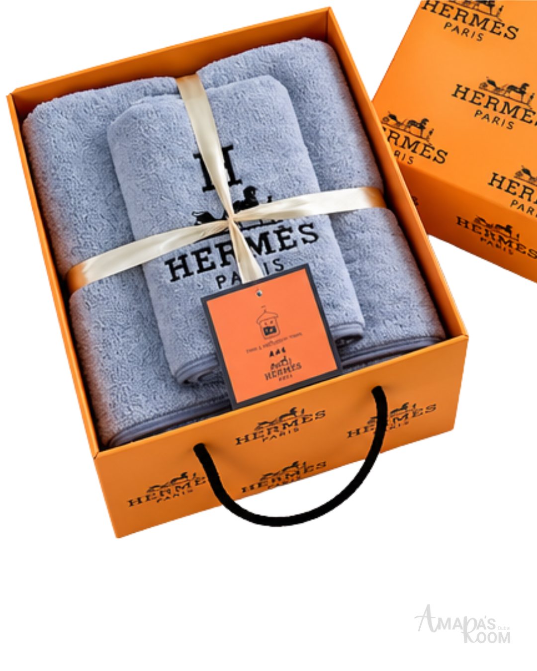 Hermès Bath Towel – Grey - View 1