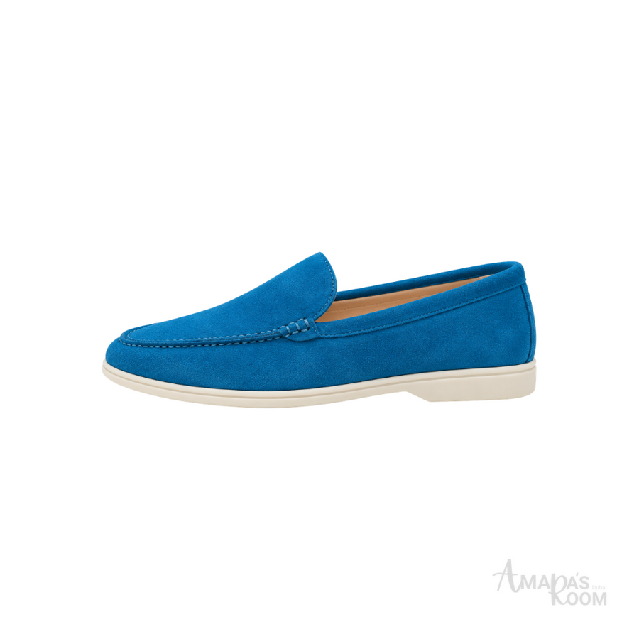 Loro Piana Footwear | Summer Walk Suede Blue