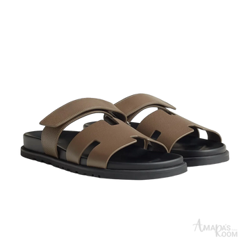 Hermès Chypre Sandals – Étoupe - View 1