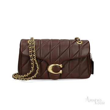 Coach Quilted Tabby Shoulder Bag – Rich Brown - View 1