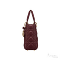 Dior Lady Dior Handbag – Burgundy - View 3