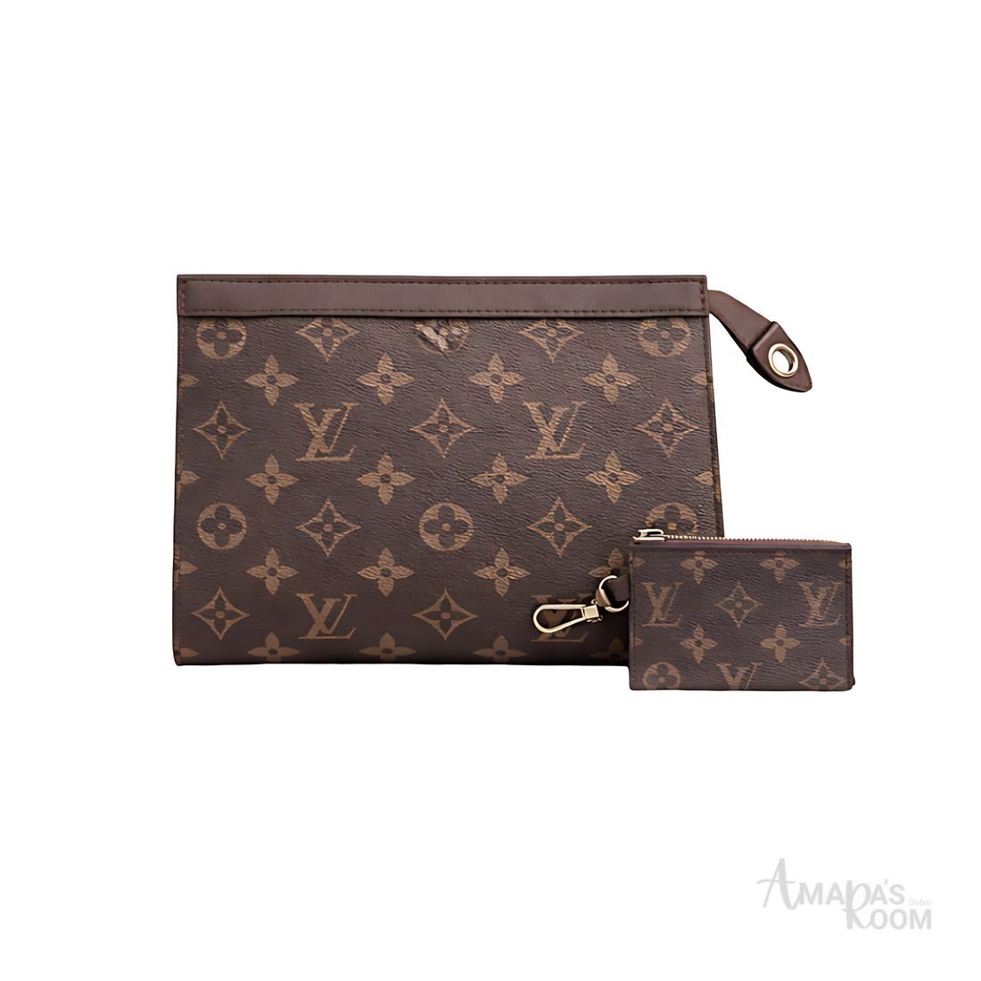 Louis Vuitton Pouch | Louis Vuitton Dark Brown LV Design - View 1