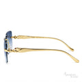 Cartier Sunglasses Gold-Tone – Blue Gradient - View 2