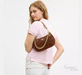 Coach Teri Quilted Shoulder Bag – Brown - View 6