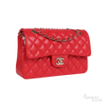 Chanel Classic Double Flap Bag Red Shiny Caviar Light Gold Hardware - View 2