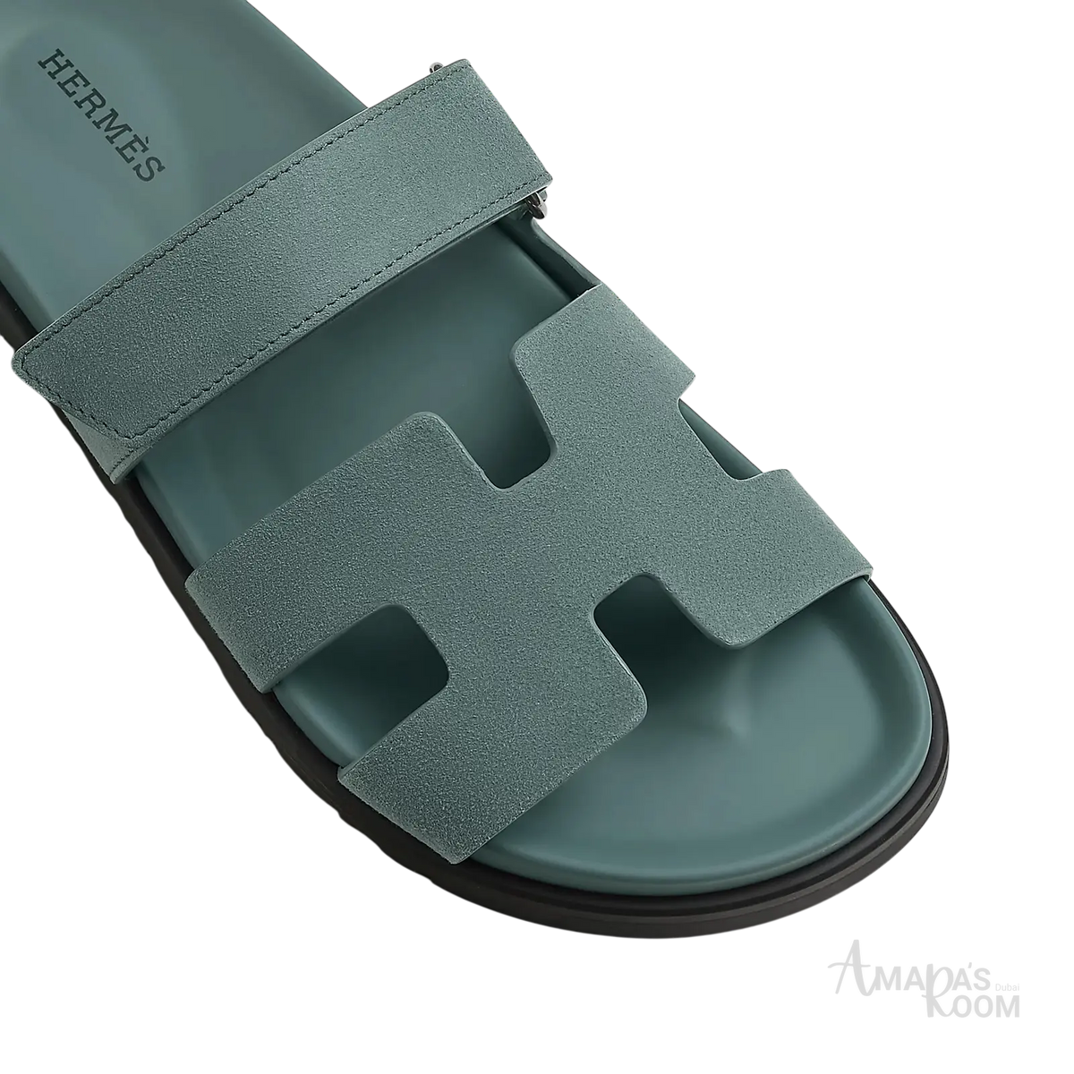 Hermès Chypre Sandals – Bleu Tonerre - View 2