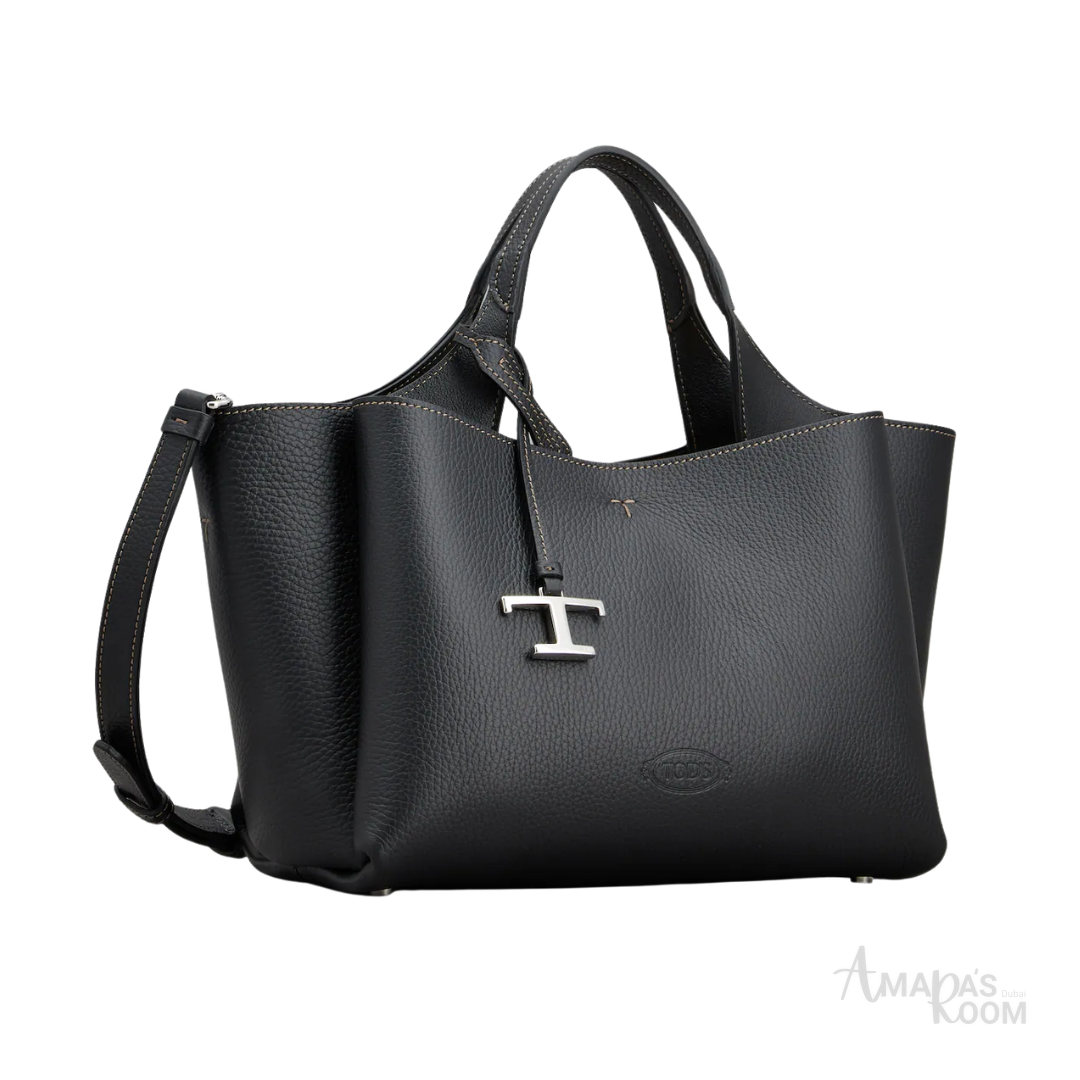 Tod's T Timeless APA-Style Leather Bag – Black - View 3