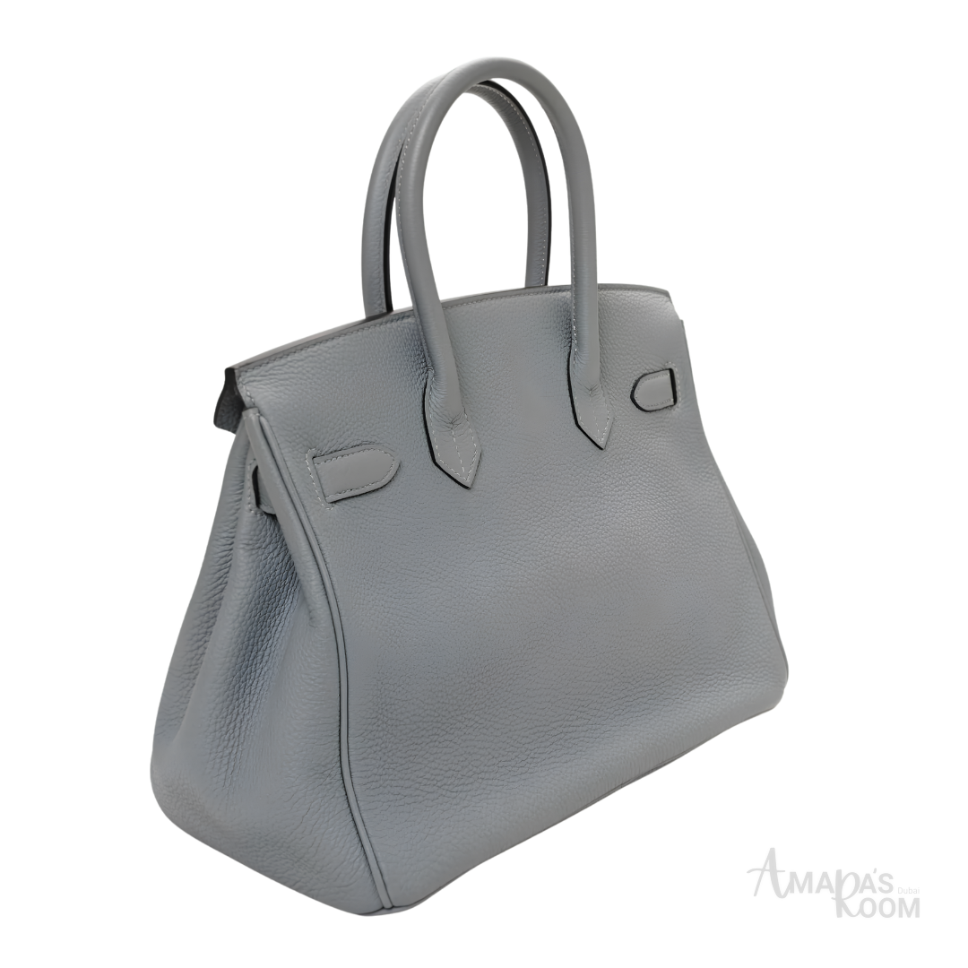 Hermes Birkin-Style Handbag 20 cm – Grey - View 2