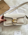 Coach Tabby Pebbled Leather Shoulder Bag – Off White - View 5