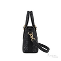 Gucci Bag | GG Emblem Mini Bag – Black (GG Monogram canvas with black leather handles and trim)