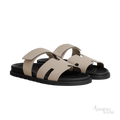 Hermès Chypre Sandals – Beige Galet - View 1