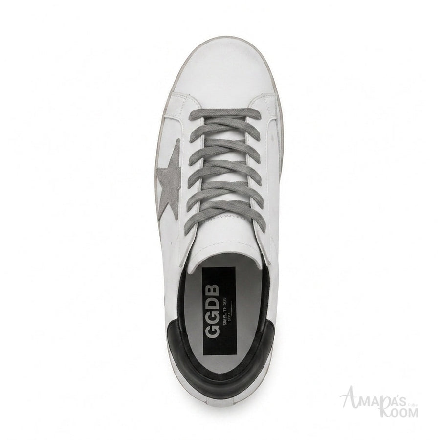 Golden Goose Super-Star Sneakers – Grey Suede Star - View 1