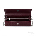 Dior Wallet on Chain – Wine Red - View 4