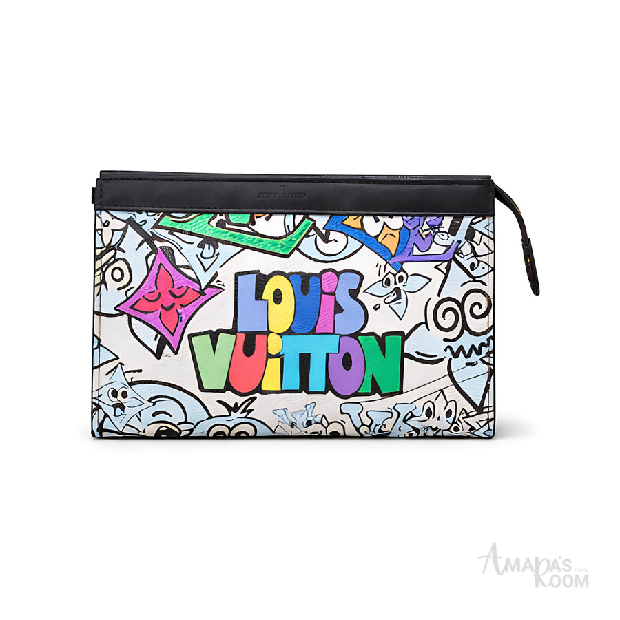 Louis Vuitton Pouch | Louis Vuitton Graffiti White Multi Color - View 1