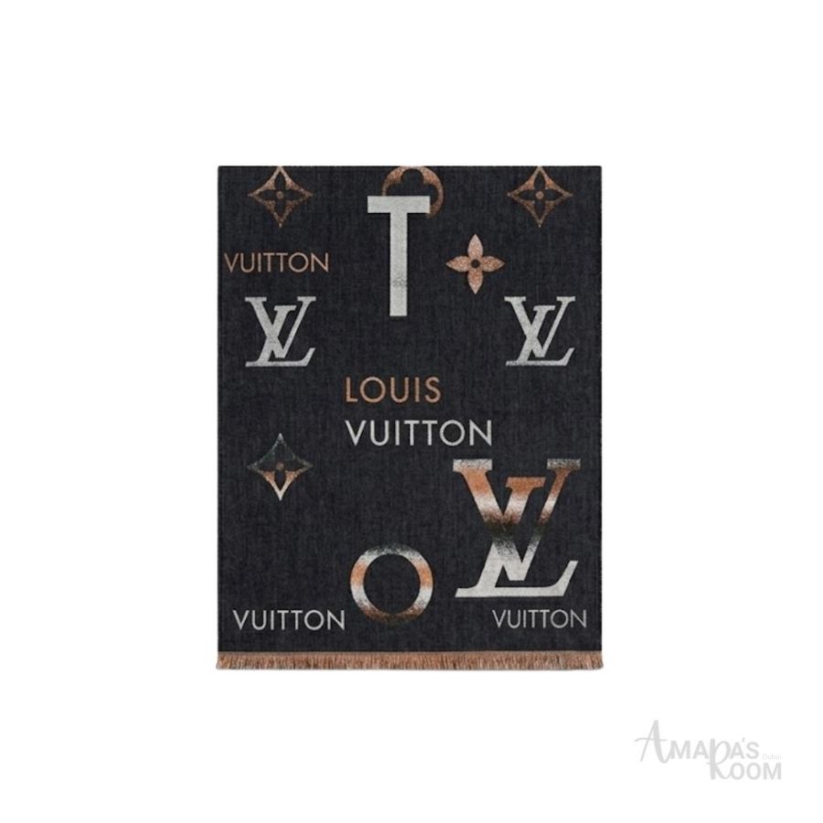 Louis Vuitton Scarf | Monogram Giant Split Black