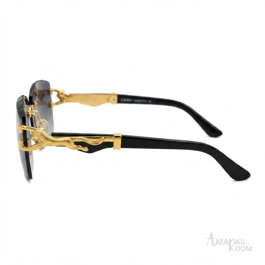 Cartier Sunglasses Gold-Tone – Dark Grey - View 2