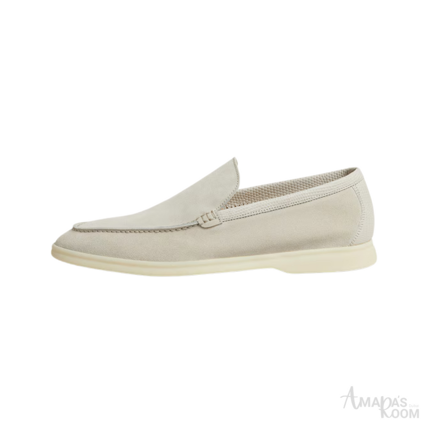 Loro Piana Footwear | Summer Walk Suede Pearl
