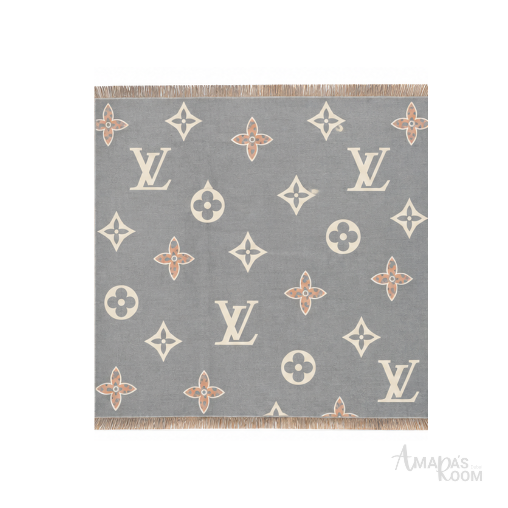Louis Vuitton Scarf | Monogram Check Grey