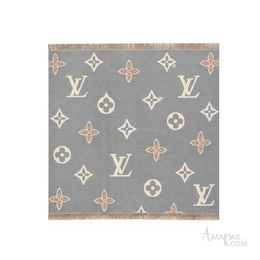 Louis Vuitton Scarf | Monogram Check Grey