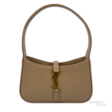 Saint Laurent Smooth-Style Bag – Dark Beige - View 1
