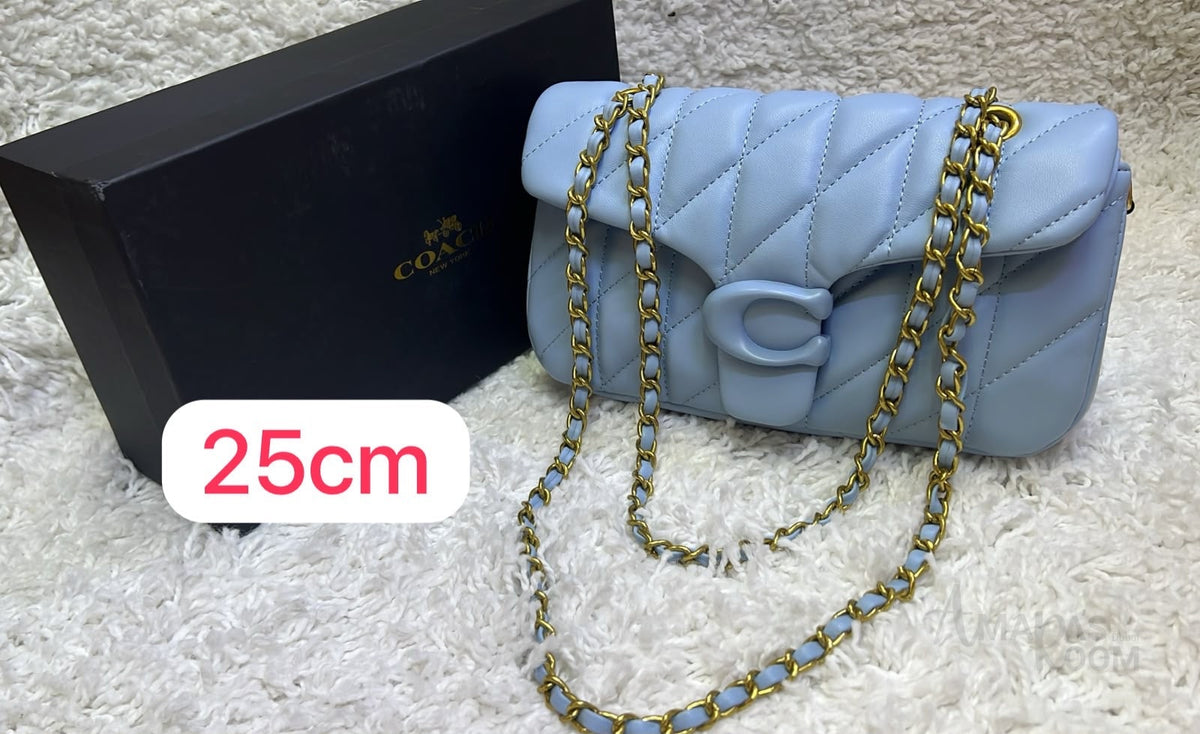 Coach Quilted Tabby Shoulder Bag – Blue - View 5