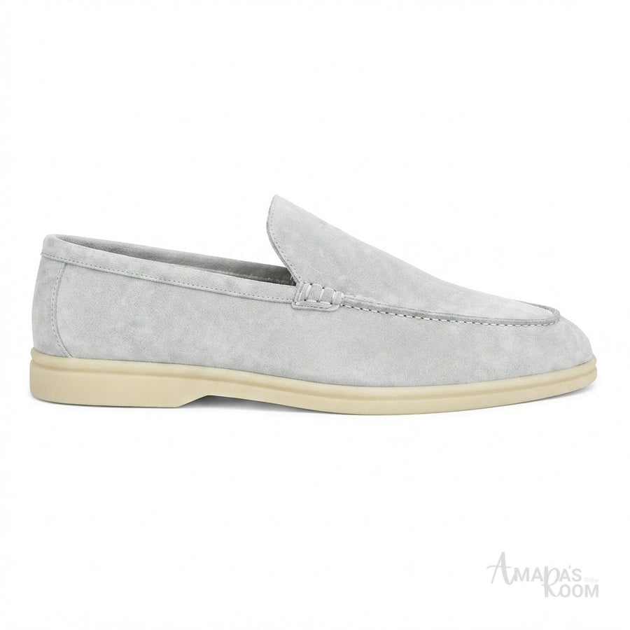Loro Piana Footwear | Summer Walk Suede Grey