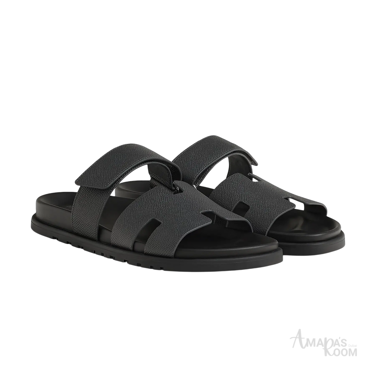 Hermès Chypre Sandals – Gris Orage - View 1