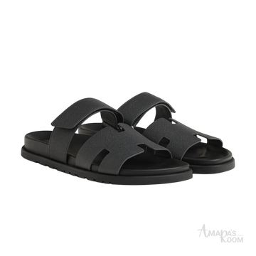 Hermès Chypre Sandals – Gris Orage - View 1