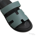Hermès Chypre Sandals – Bleu Tonnerre - View 2