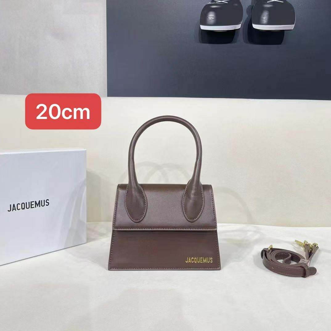 Jacquemus Le Chiquito Bag in Dark Brown Leather – product view