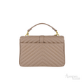 Saint Laurent Chevron-Style Bag – Mauve - View 4