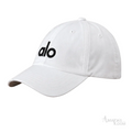 Alo Yoga | White Off-Duty Adjustable Baseball Cap with Black Logo - View 2