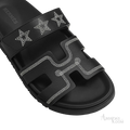 Hermès Chypre Sandals – Noir Star Print - View 2