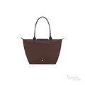 Longchamp Le Pliage Green Shoulder Tote – Mocha Brown - View 3