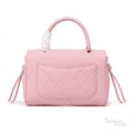Chanel CC Turn-Lock Handbag – Light Pink - View 4