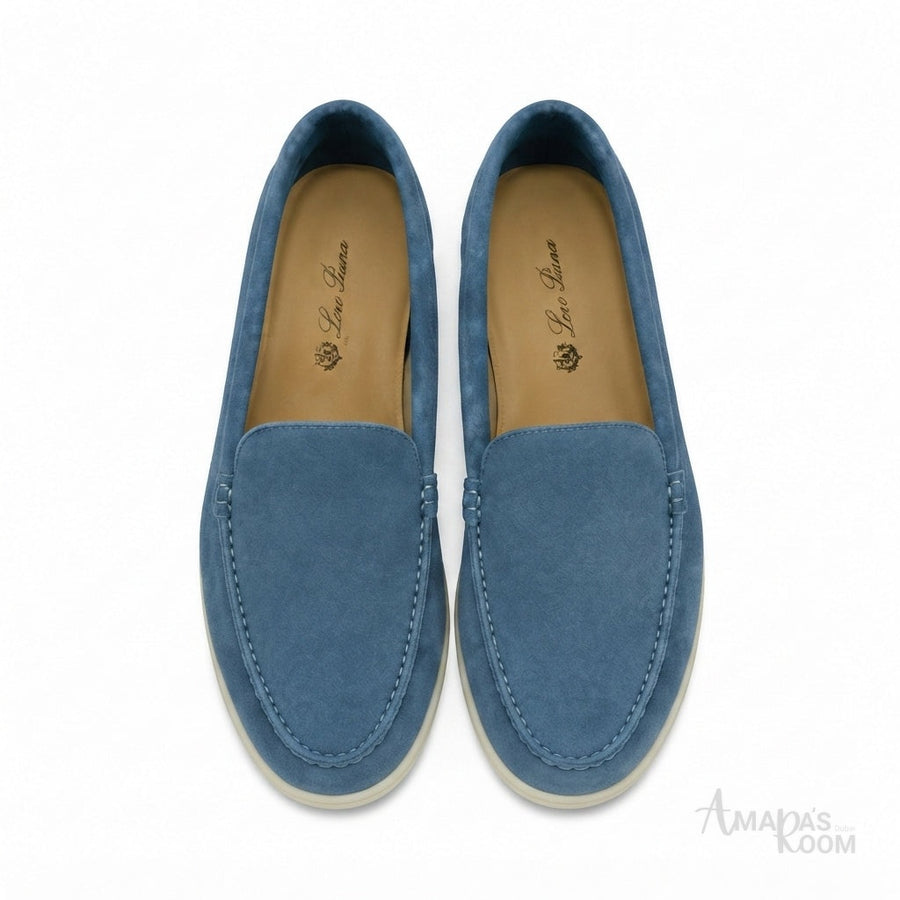 Loro Piana Footwear | Summer Walk Suede Blue