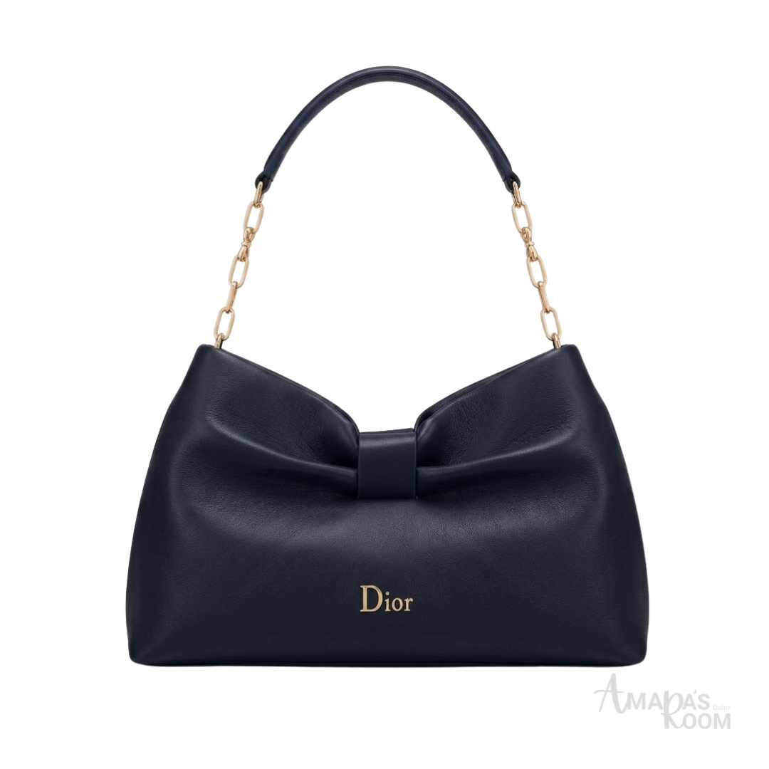 Dior Bow Bag – Navy Blue - View 1