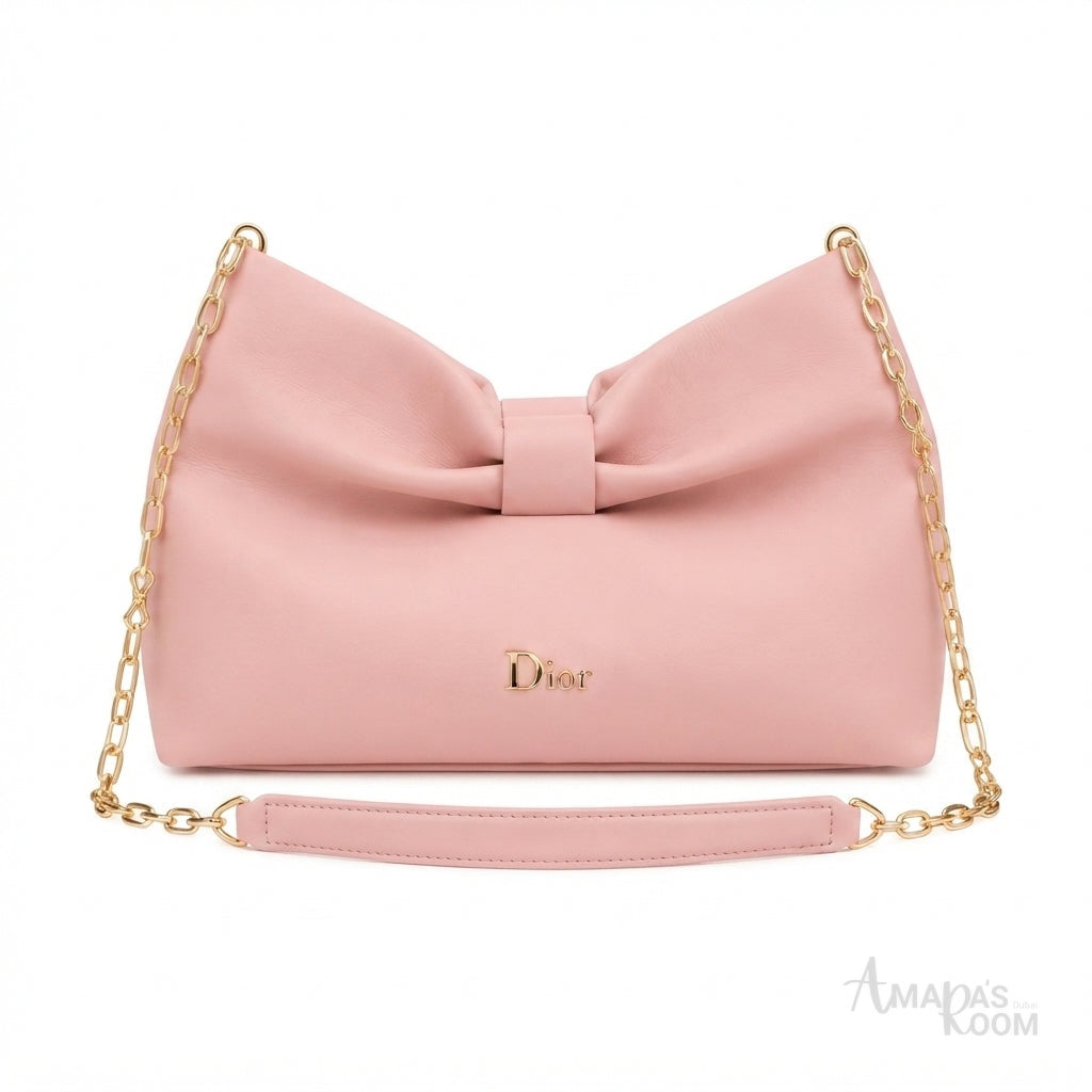 Dior Bow Bag – Pink Leather - View 2