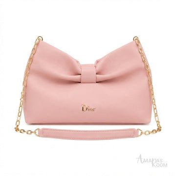 Dior Bow Bag – Pink Leather - View 2
