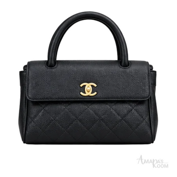 Chanel Bag | Urban Essentials Small Shopping Bag (East-West Baguette Tote) – Black light (Grained calfskin leather with gold-tone hardware)