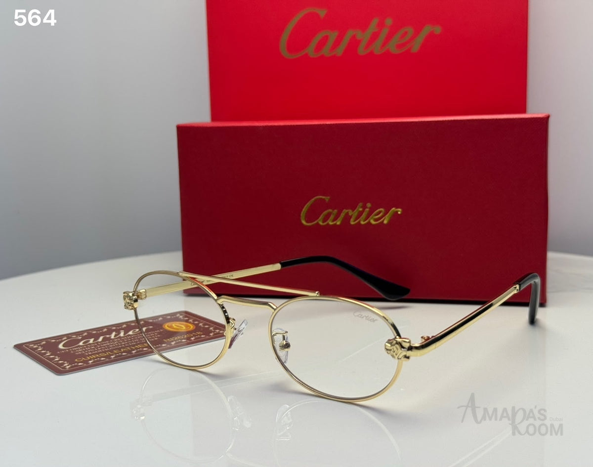 Cartier Sunglasses Round-Frame – Gold-Tone - View 3