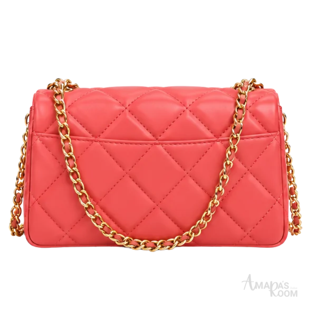 Chanel Bag | Classic Mini Rectangular Flap Bag – Coral Pink (Lambskin with gold-tone hardware)