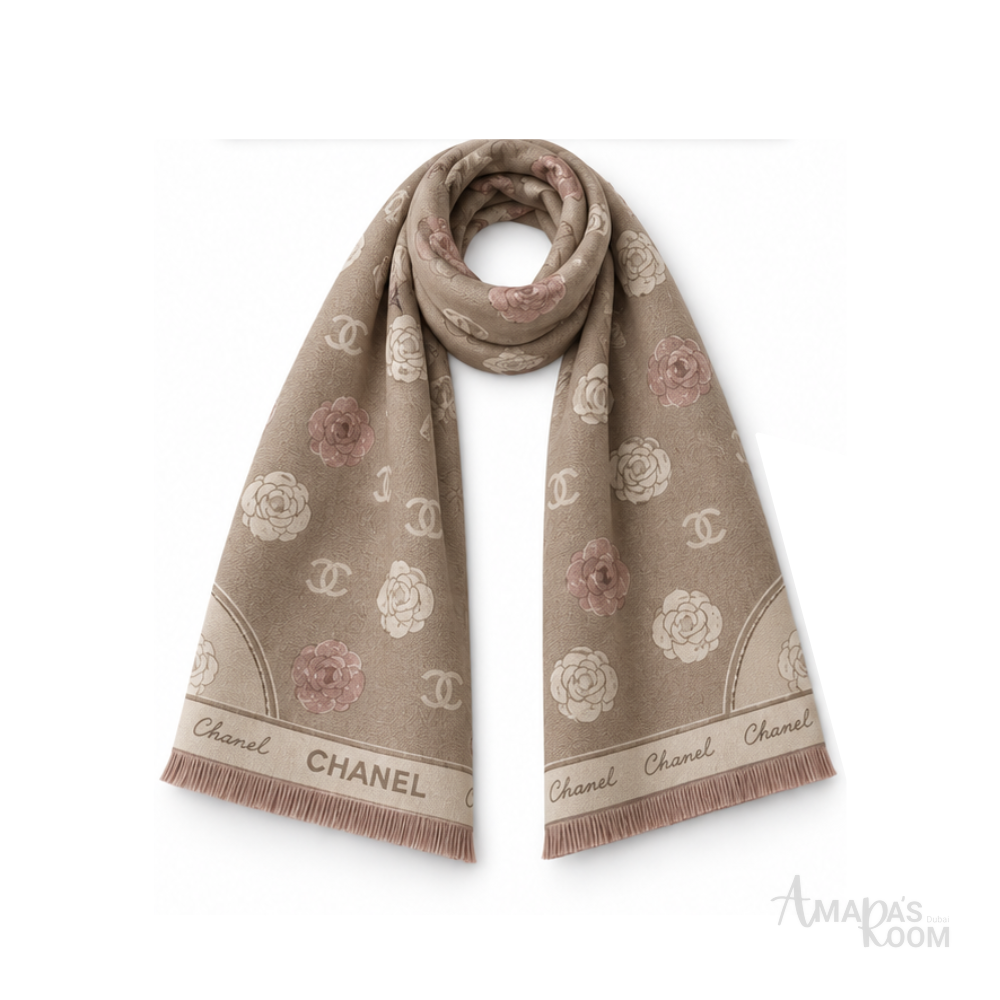 Chanel | Scarf CC Monogram Taupe - View 3