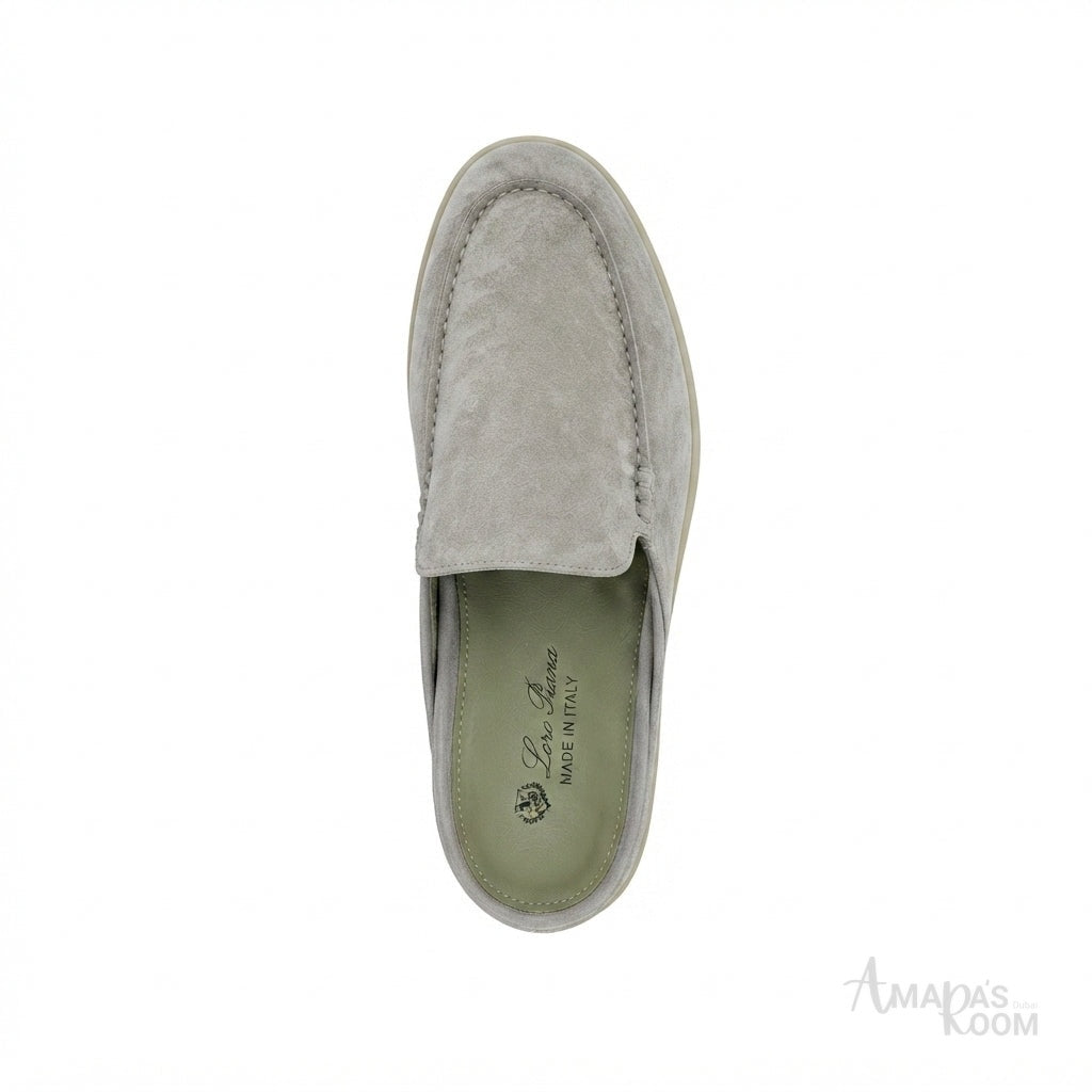 Loro Piana Footwear | Babouche Walk Grey