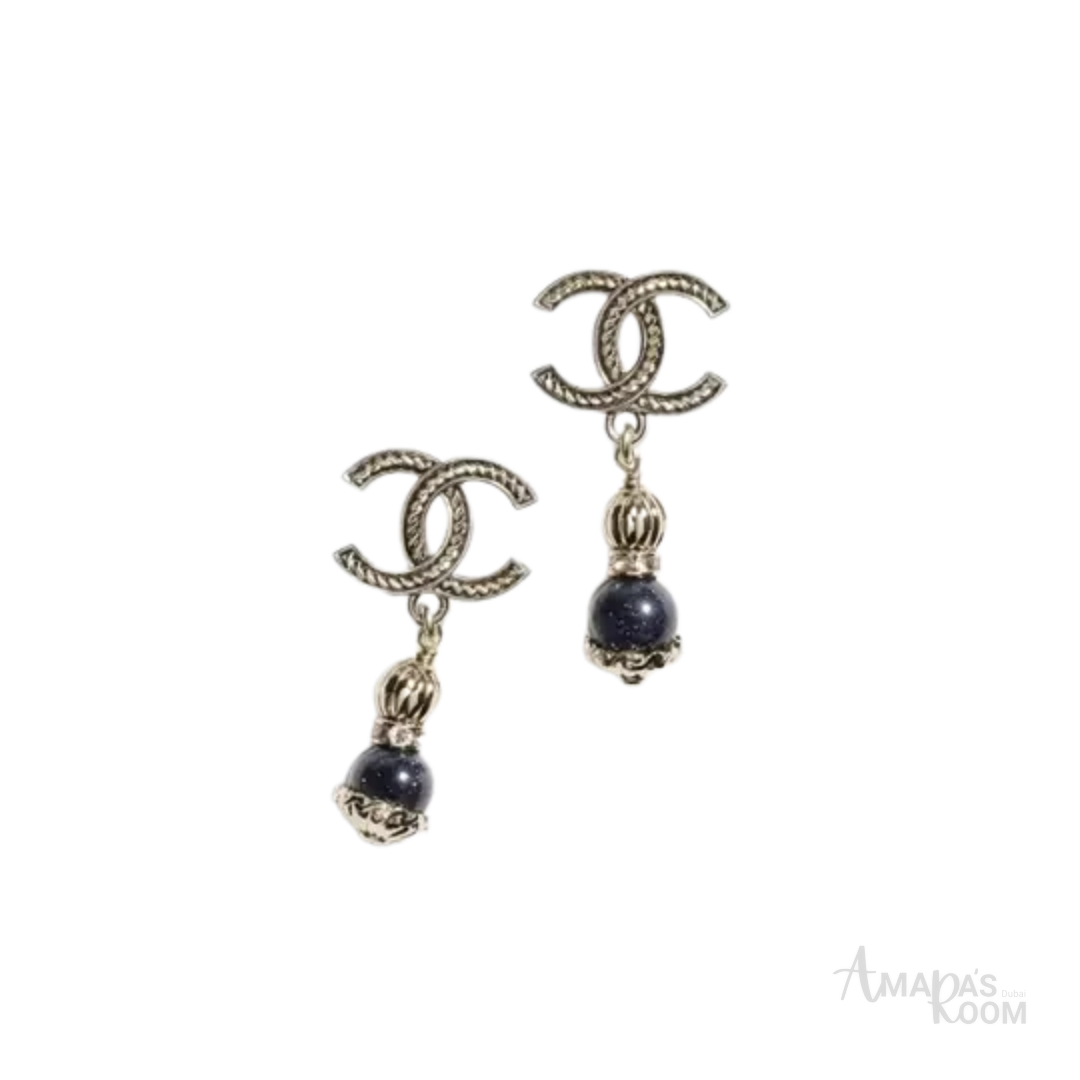 Chanel CC Dangling Earrings