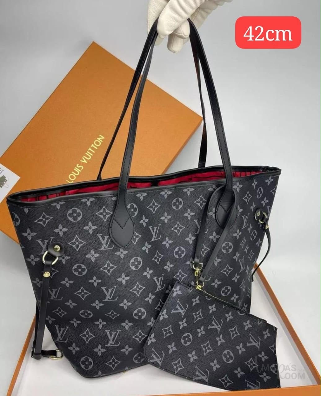 Louis Vuitton Bag Neverfull Tote Black – product view